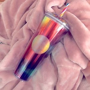 Starbucks Pride Kaleidoscope Tumbler rainbow dome tie dye
